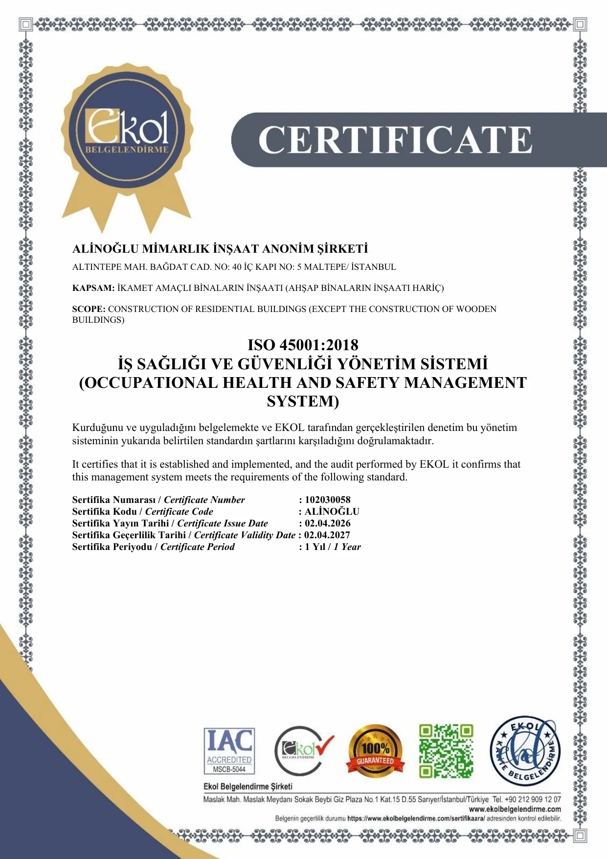 ISO 45001:2018